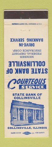 Matchbook Cover - State Bank of Collinsville IL WEAR