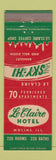 Matchbook Cover - Le Claire Hotel Moline IL WEAR