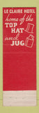 Matchbook Cover - Le Claire Hotel Moline IL WEAR