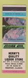 Matchbook Cover - Hermy's Quality Liquor Store Freeport IL