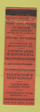 Matchbook Cover - Tuckwood's Restaurant Rockford IL MERCHANTS WORN