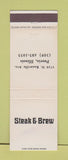 Matchbook Cover - Steak & Brew Peoria IL