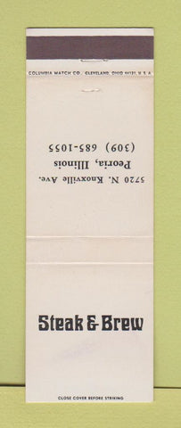 Matchbook Cover - Steak & Brew Peoria IL