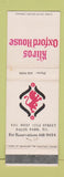 Matchbook Cover - Kliros Oxford House Palos Park IL WEAR