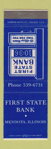 Matchbook Cover - First State Bank Mendota IL
