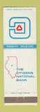 Matchbook Cover - Citizens National Bank Decatur IL