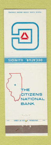 Matchbook Cover - Citizens National Bank Decatur IL
