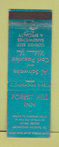 Matchbook Cover - Forest Hill Inn Arlington Heights IL