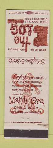 Matchbook Cover - The Log Mardi Gras IL IN