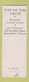 Matchbook Cover - Top of the Arch Springfield IL WEAR