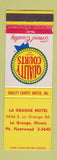 Matchbook Cover - La Grange Motel La Grange IL
