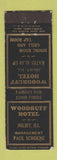 Matchbook Cover - Woodruff Hotel Joliet IL WEAR