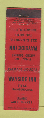 Matchbook Cover - Wayside Inn Decatur IL WEAR
