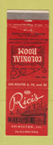 Matchbook Cover - Rici's Colonial Room Princeton IL
