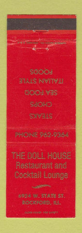 Matchbook Cover - The Doll House Rockford IL