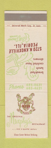 Matchbook Cover - Murphy's Restaurant Peoria IL
