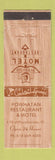 Matchbook Cover - Powhatan Restaurant Motel Pocahontas IL WORN