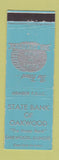 Matchbook Cover - State Bank of Oakwood IL