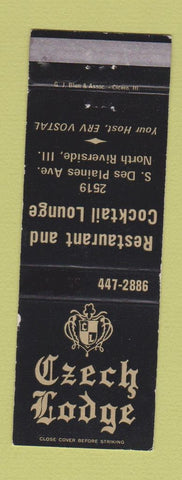 Matchbook Cover - Czech Lodge North Riverside IL WEAR