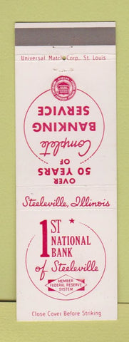 Matchbook Cover - 1st NATional Bank Steelville IL