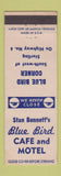 Matchbook Cover - Stan Bennett's Blue Bird Cafe Motel Sterling Colorado