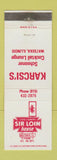 Matchbook Cover - Karcsi's Sir Loin House Watseka IL
