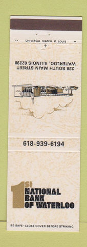 Matchbook Cover - 1st National Bank Waterloo IL