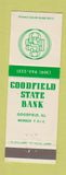 Matchbook Cover - Goodfield State Bank IL