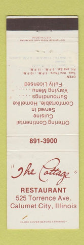 Matchbook Cover - The Cottage Restaurant Calumet City IL