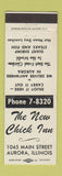Matchbook Cover - New Chick Inn Aurora IL