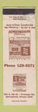 Matchbook Cover - Heritage House Springfield IL WORN