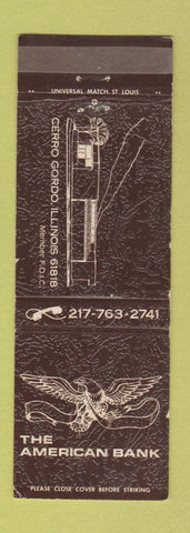 Matchbook Cover - American Bank Cerro Gordo IL
