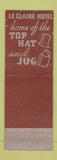 Matchbook Cover - Le Laire Hotel Moline IL