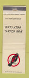 Matchbook Cover - Bob O'Link Golf Club Highland Park IL
