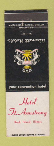 Matchbook Cover - Hotel Fort Armstrong Rock Island IL