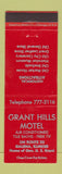 Matchbook Cover - Grant Hills Motel Galena IL