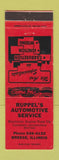 Matchbook Cover - Ruppel's Auto Service Breese IL WEAR