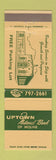 Matchbook Cover - Uptown National Bank Moline IL