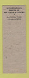 Matchbook Cover - Kocke Jewelry Carlinville IL