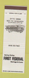 Matchbook Cover - Saline Valley First Federal Savings Harrisburg IL