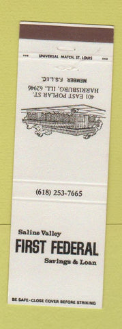 Matchbook Cover - Saline Valley First Federal Savings Harrisburg IL