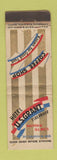 Matchbook Cover - Hotel US Grant Mattoon IL feature WEAR