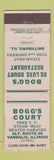 Matchbook Cover - Bogg's Court Motel Restaurant Smithboro IL