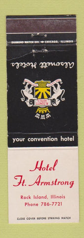 Matchbook Cover - Hotel Fort Armstrong Rock Island IL