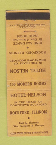 Matchbook Cover - Hotel Nelson Rockford IL