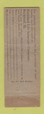Matchbook Cover - Rockford Life Insurance John Reilly Springfield IL WEAR