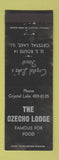Matchbook Cover - Czecho Lodge Crystal Lake IL WORN