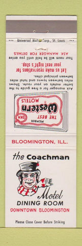 Matchbook Cover - The Coachman Best Western Bloomington IL