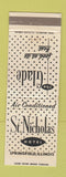 Matchbook Cover - St Nicholas Hotel Springfield IL