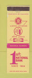 Matchbook Cover - 1st National Bank Douglas County Tuscola IL WORN